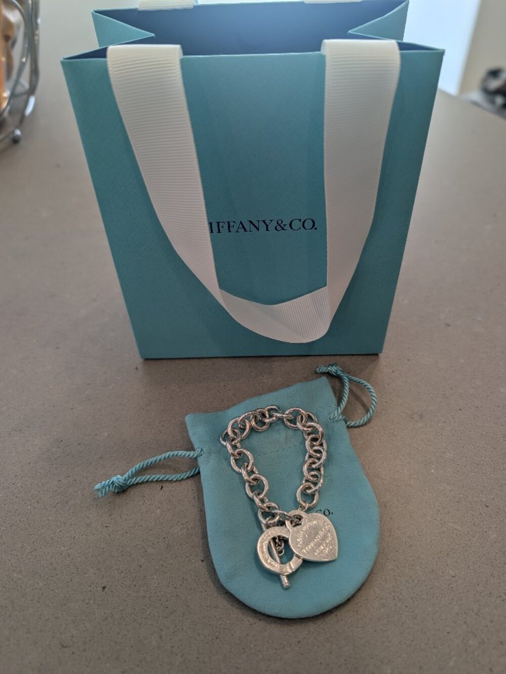 Tiffany & Co. Return to Tiffany Heart Tag Toggle Bracelet in Silver